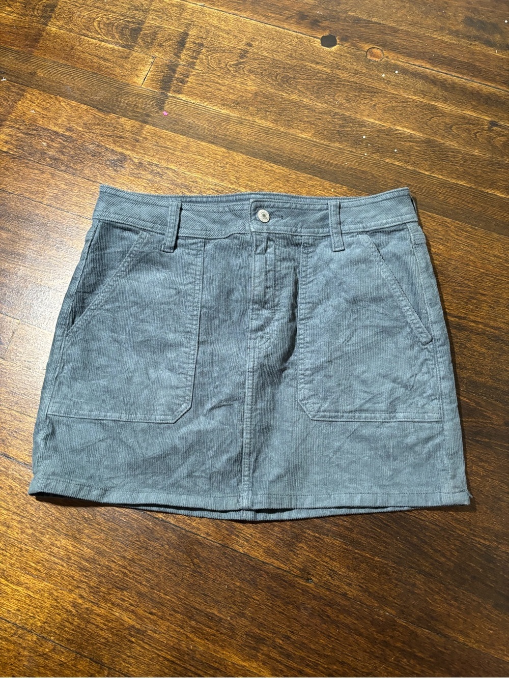 American Eagle Blue Corduroy Stretch Mini Skirt Women’s Size 6